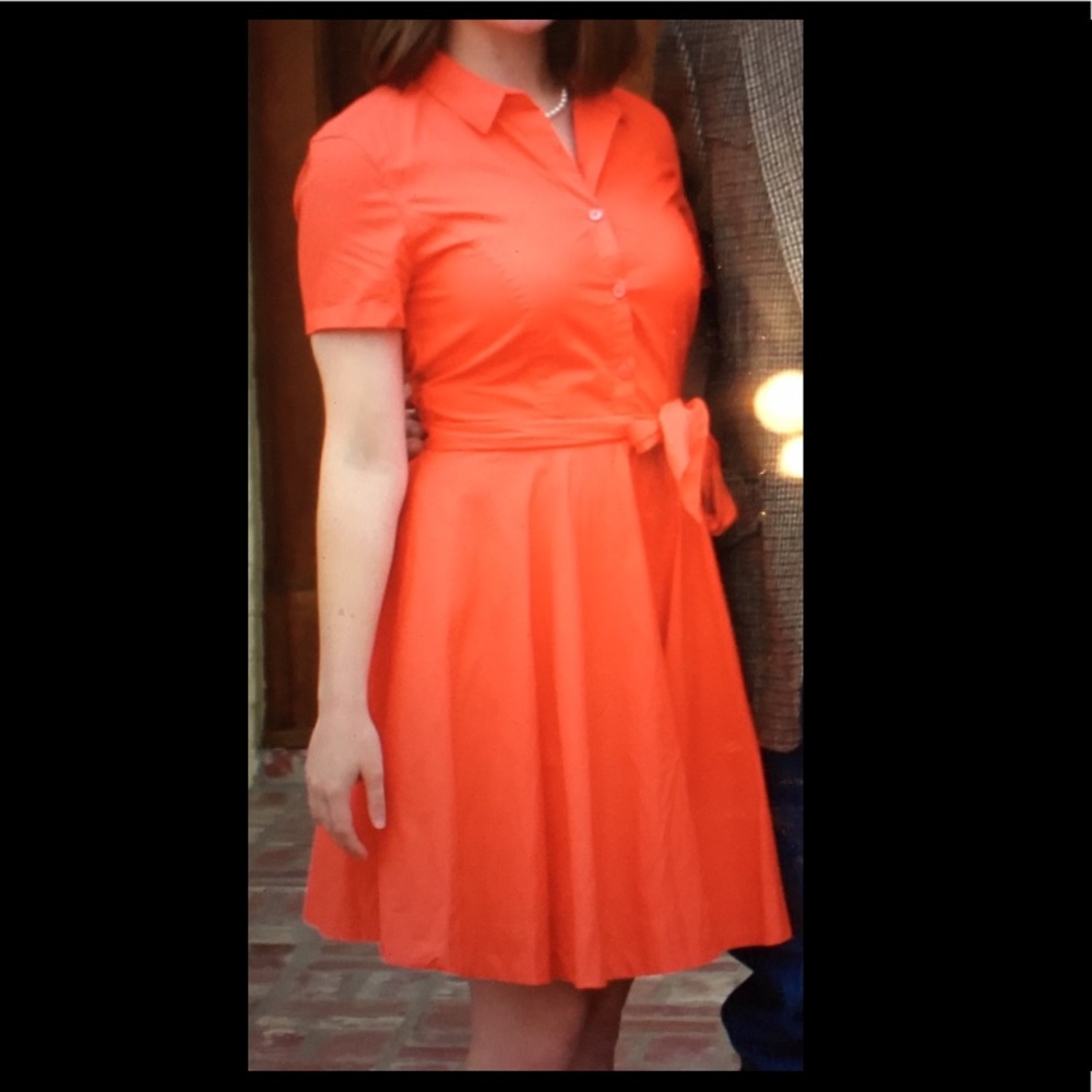Armani exchange orange dress
